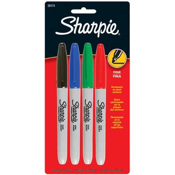Newell Brands Newell Corporation San30174Pp Sharpie Fine 4 Color Set Carded SAN30174PP - main